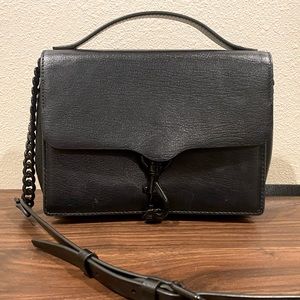 Rebecca Minkoff Leather Black Crossbody with black hardware